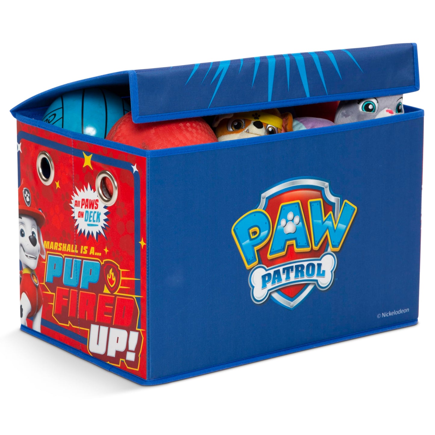 Delta Children - PAW Patrol 4-Piece Toddler Room-in-a-Box Set – Includes Sleep and Play Toddler Bed, Table, 1 Chair and Toy Box, Blue