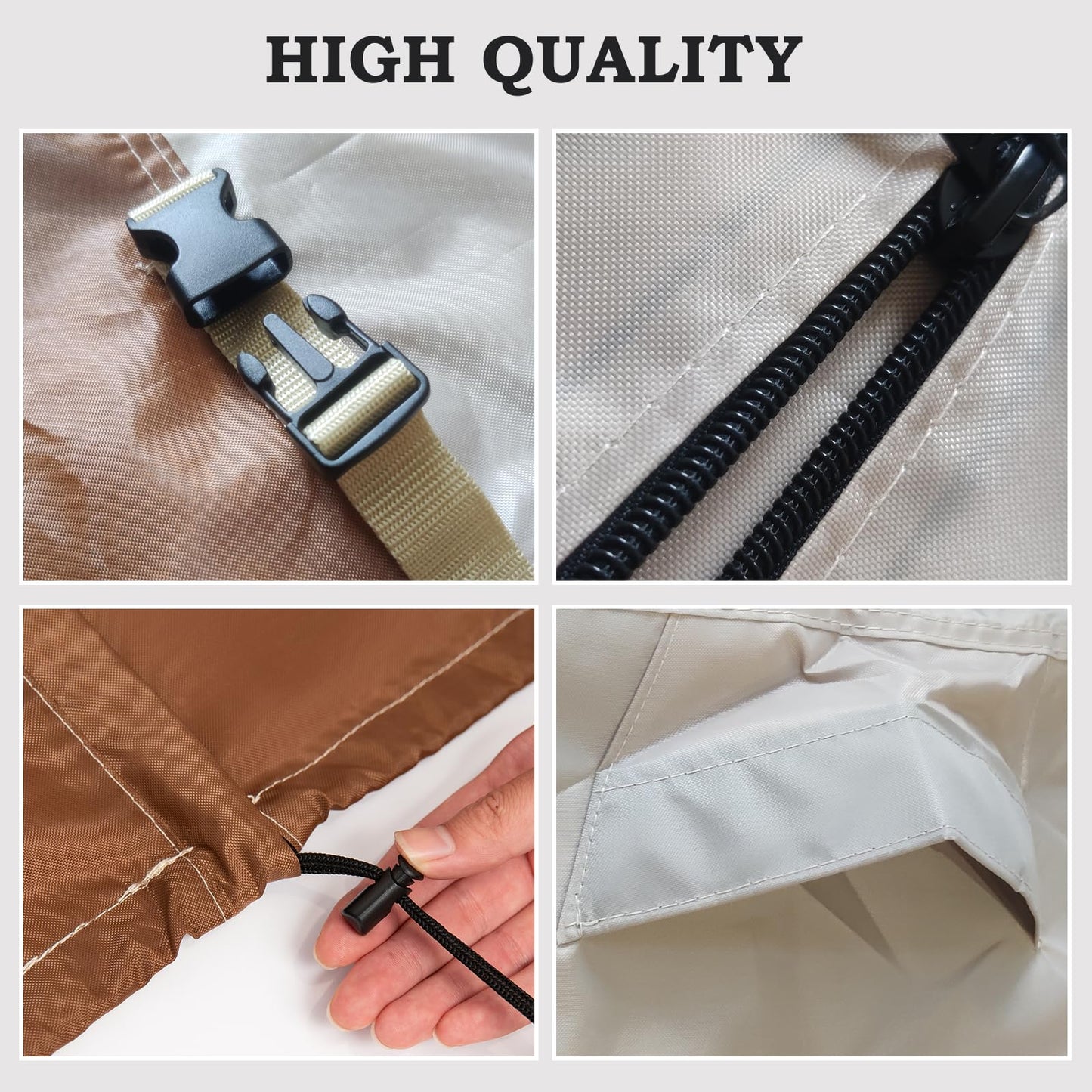 CHENGWEI Outdoor Swing Cover 3 Triple Seater Waterproof Patio Porch Swing Covers Replacement for Winter,3 Seater Garden Furniture Swing Chair Protector Cover(87"*60"*72")