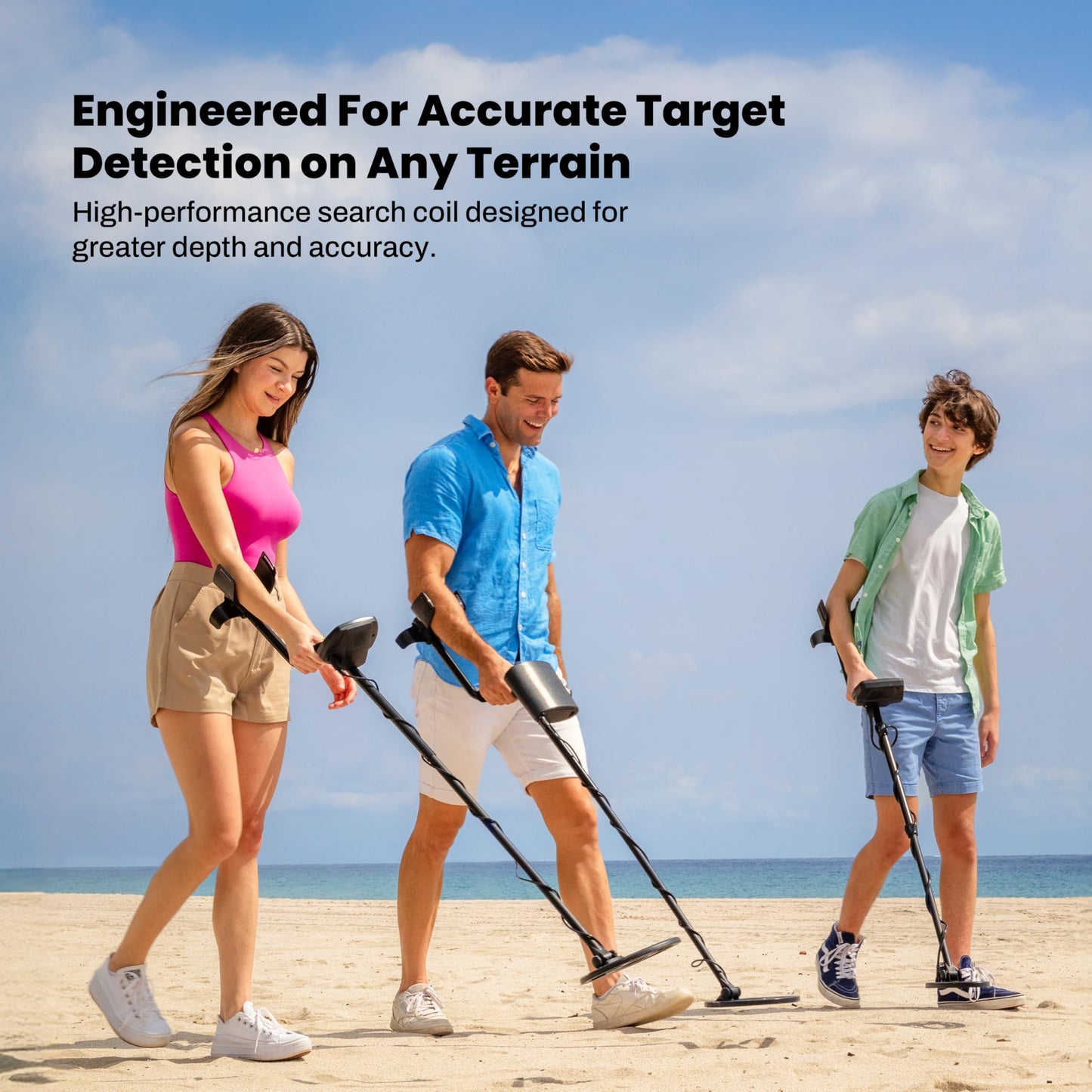 Bounty Hunter TK4 Tracker IV Metal Detector – All-Terrain Gold, Silver, Coin & Relic Finder with 8" Waterproof Coil, 3 Detection Modes – for Adults & Kids – Made in USA