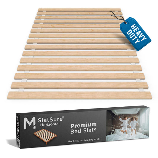 Meliusly SlatSure Queen Bed Slats 60x80 – Heavy Duty Wood Replacement Slats