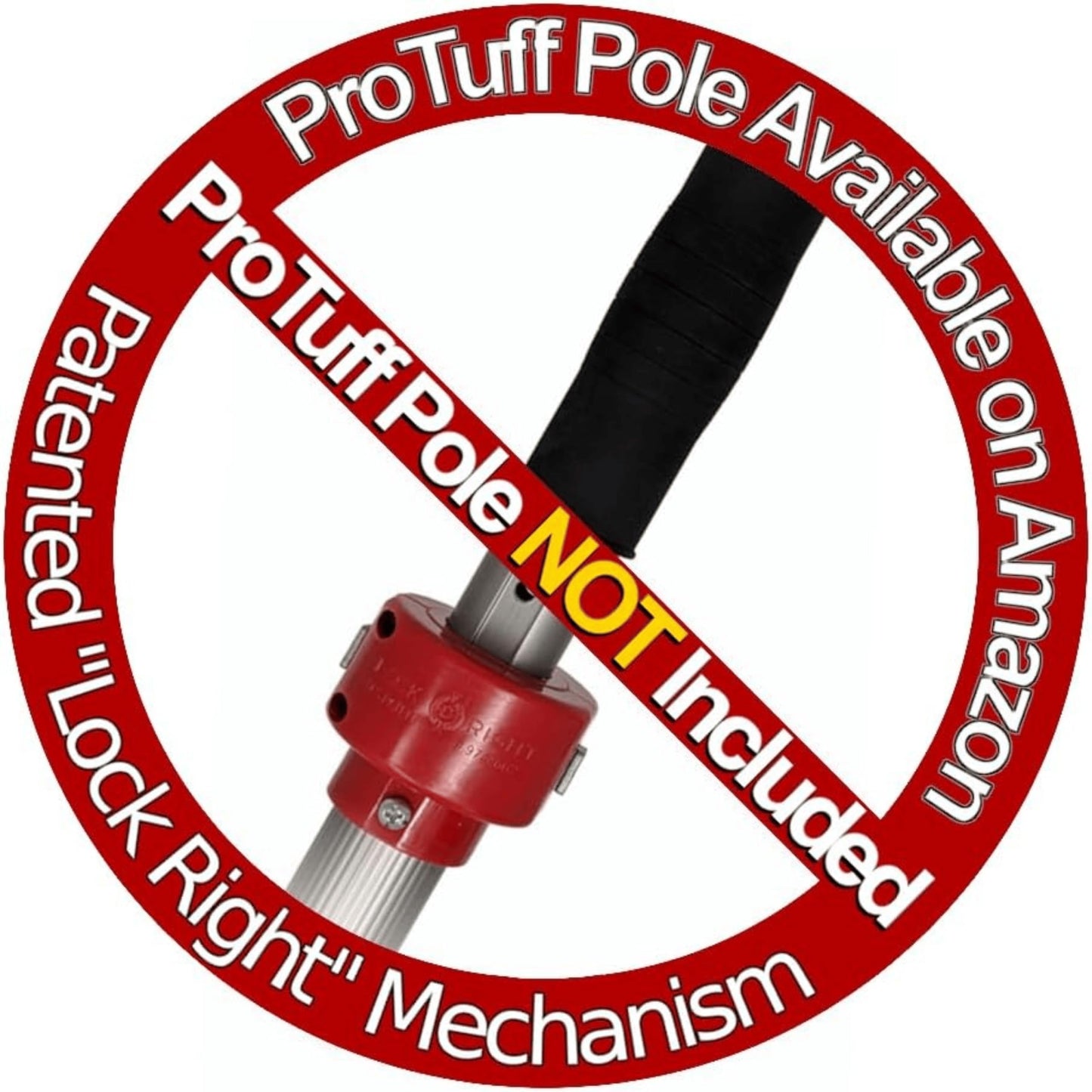 ProTuff 490 Promise 22in Pool Brush, Algae Scrubber for Walls & Steps