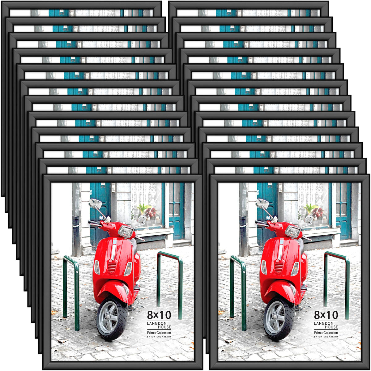11x17 Poster Frames - Black, MultiPack of 24 - Prima Collection