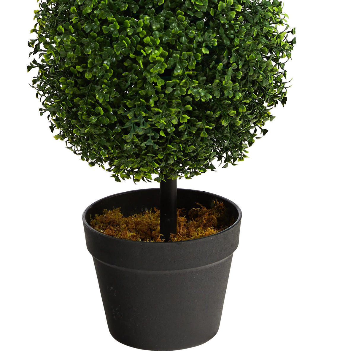 Nearly Natural 36 in Artificial Triple Ball Boxwood Topiary Tree with Pot