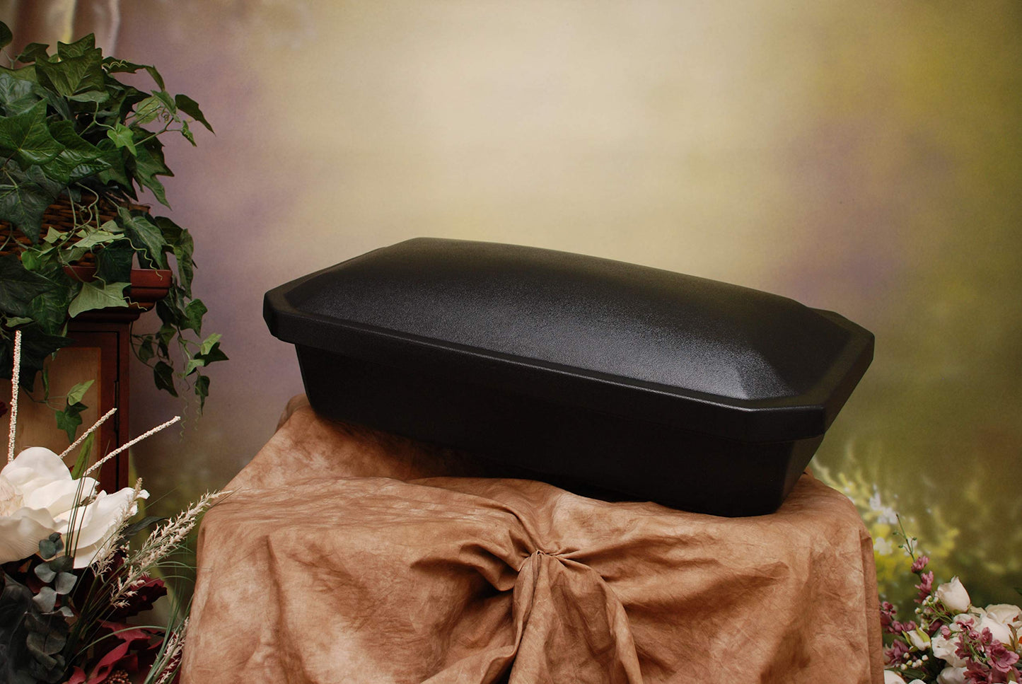 Newnak's Pet Caskets-Pet Casket Black/Purple 3 Sizes -Pet Loss Burial Memorial - Pet Casket for Dogs, Cats, Animals (Deluxe) (Medium)