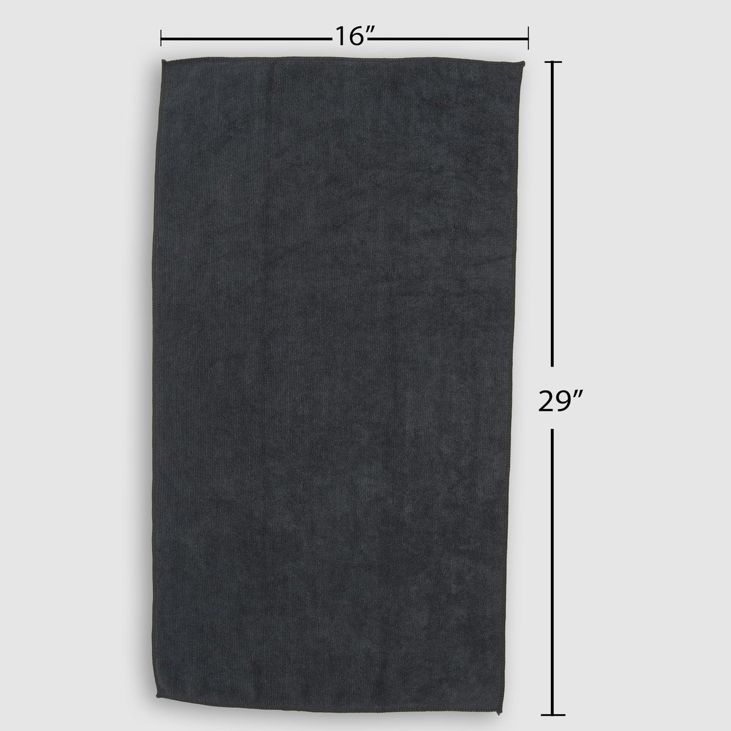 Fromm Softees Microfiber Hair Towels, Absorbent Salon Hair Towels for Hairstylists, Barbers, Spa & Gym, Fast-Drying, Ultra-Soft, Lint-Free, Multi-Purpose Towels, 16" x 29"- 10-Pack - Black