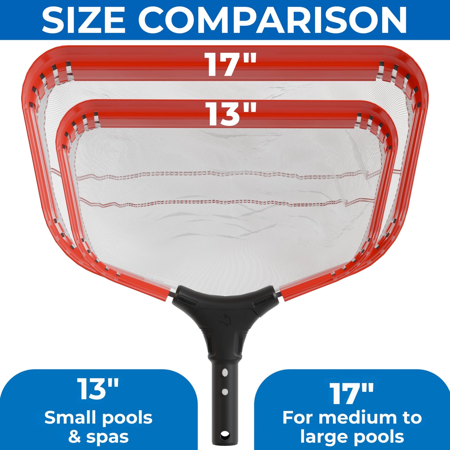 ProTuff 490 Promise 17.5in Pro Pool Silt Net, Fine Mesh, Cloudy Water