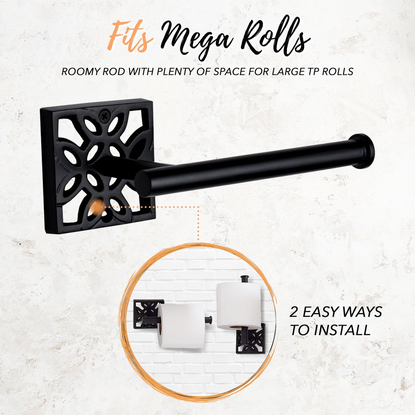 Autumn Alley 10 PC Matte Black Modern Farmhouse Bathroom Accessories Set – Complete Wall Mounted Hardware & Countertop Décor Bundle