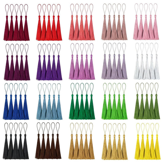Youbay Tassels Decorative Craft Bookmark Bulk for Jewelry Making 20 Colors
