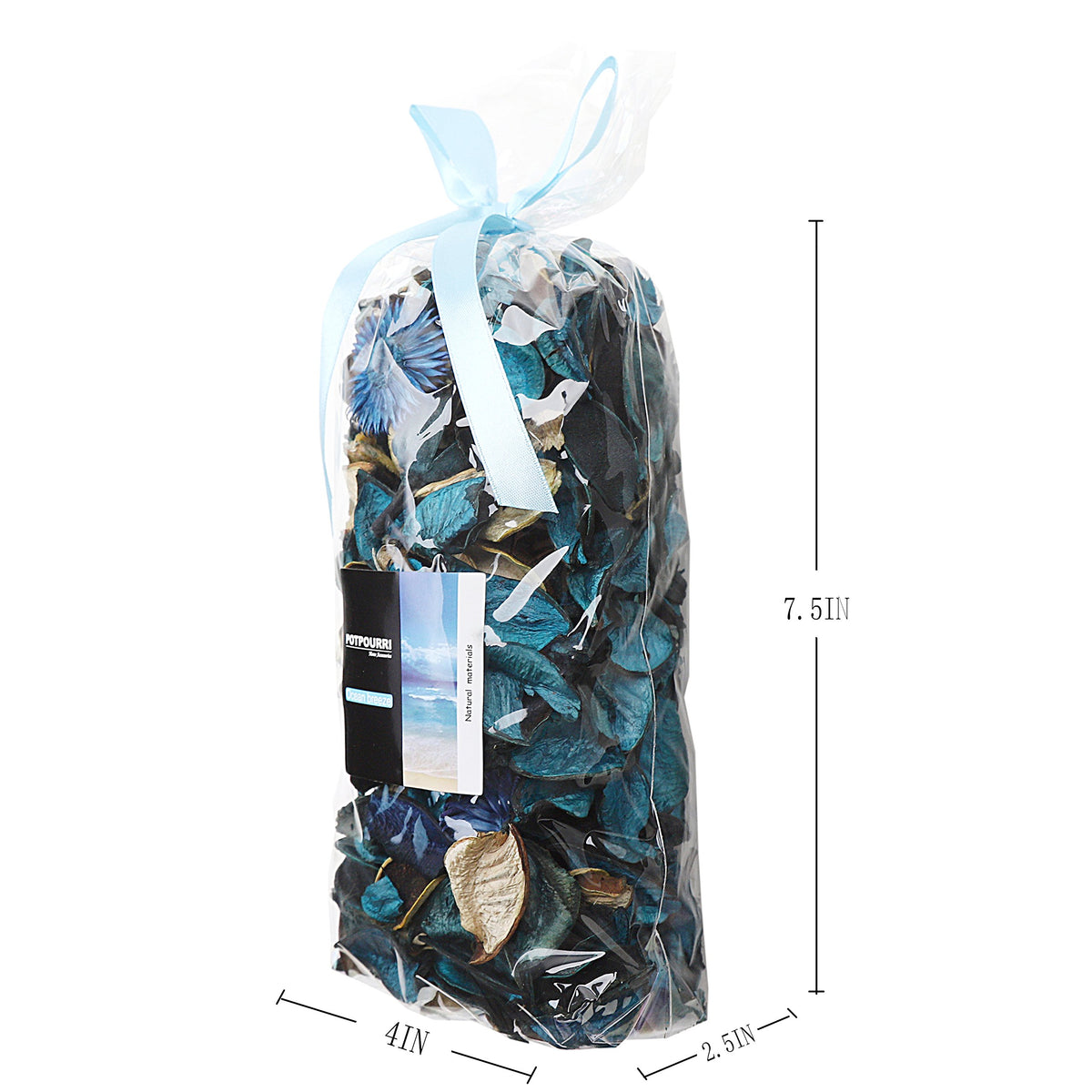 Summer Potpourri Bags,Ocean Breeze Scented Bowl Vase Filler, Blue,8.4 oz