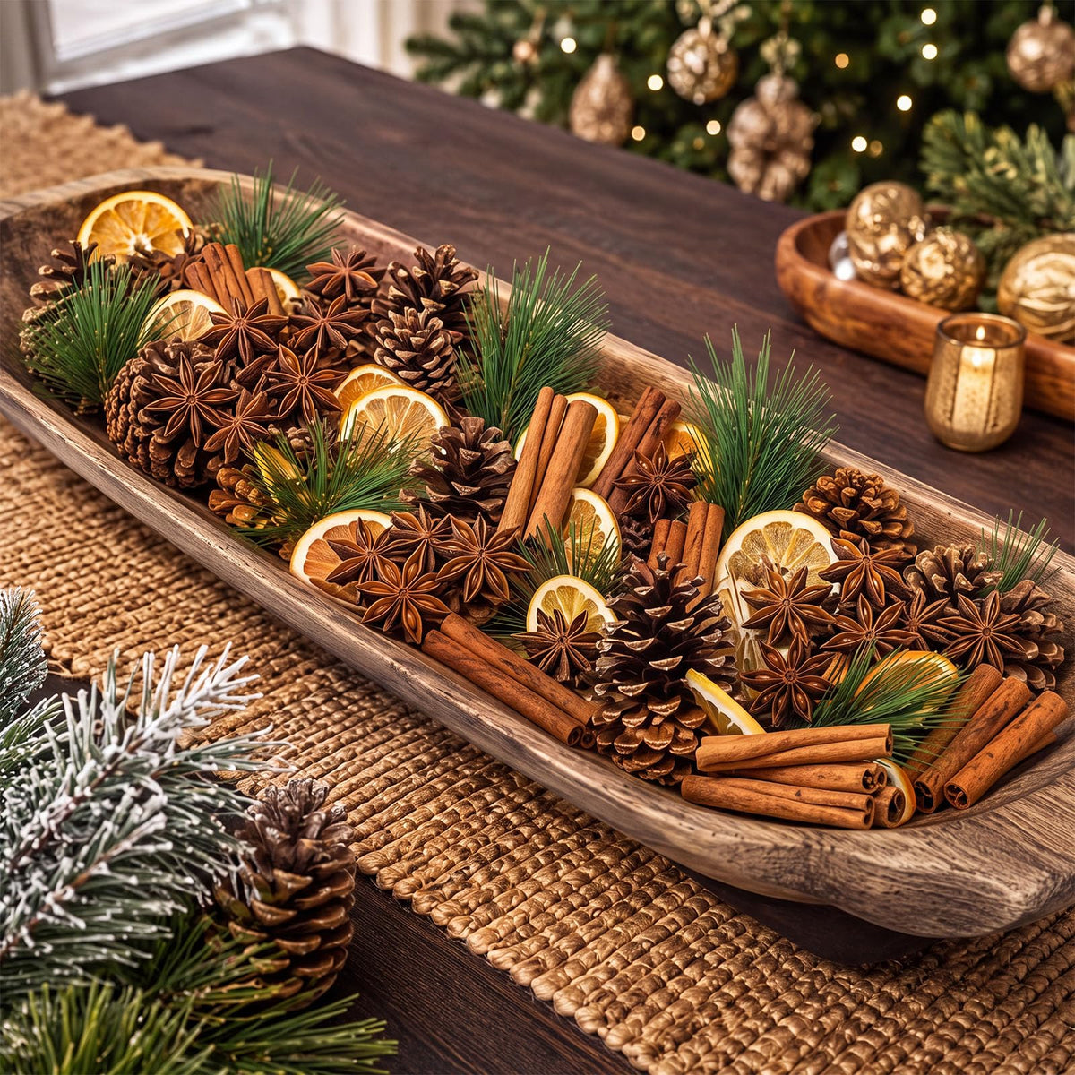 Yunlly 6 Pack Christmas Potpourri Vase Bowl Filler Set, 14oz Potpourri Bag