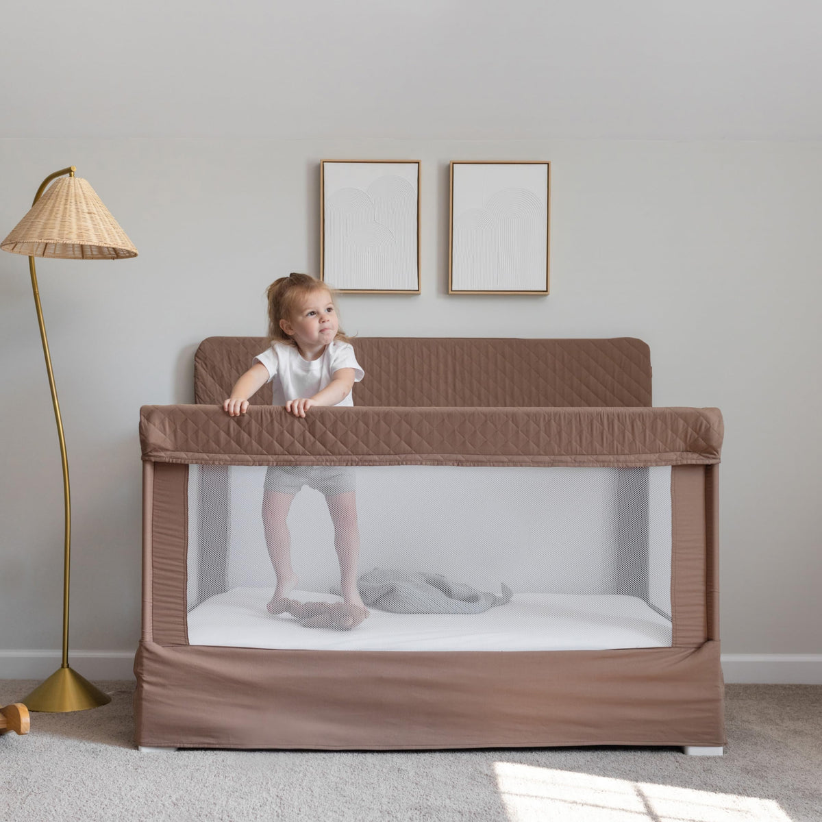 Baby Delight Lunaire Organic Full Size Crib, Organic Mocha