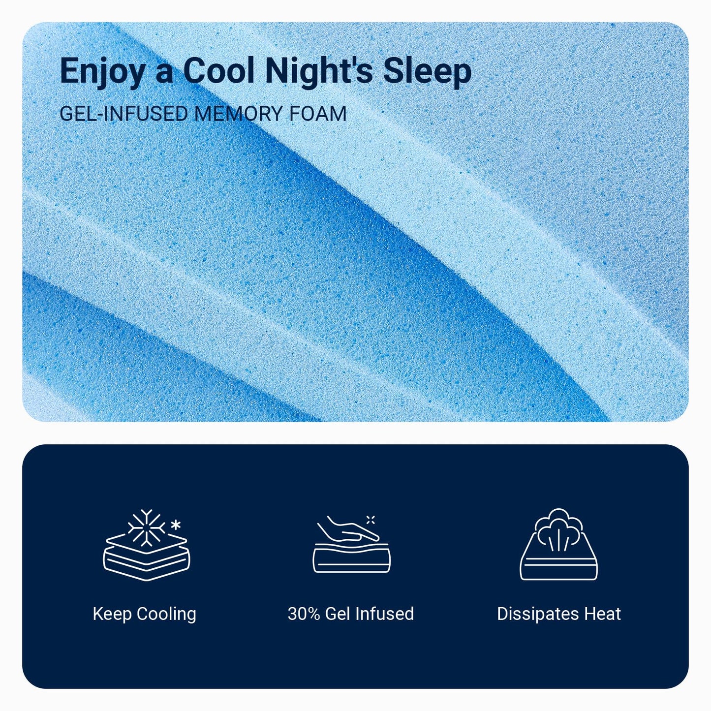 Avenco Twin XL Mattress, 8 Inch Twin XL Size Mattress in a Box, Gel Memory Foam Mattresses for Cooling Night Sleep & Pressure Relief, Colchones TXL for Kids Fiberglass Free CertiPUR-US Certified