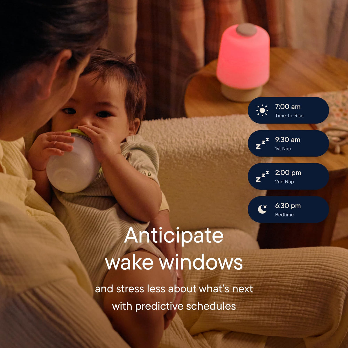 Hatch Baby Sound Machine & Night Light Routine Builder (Peach)