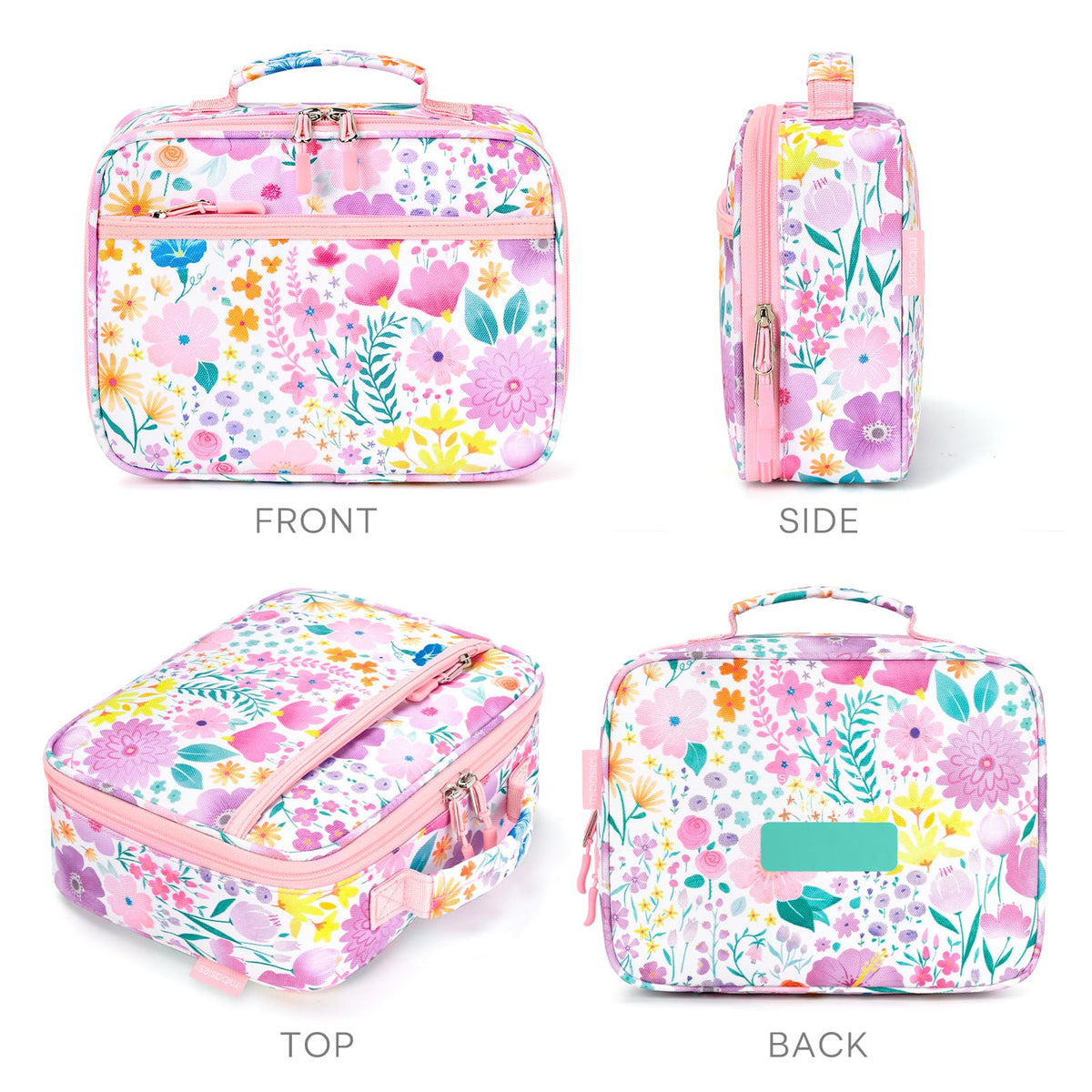 mibasies Kids Lunch Box for Girls, Insulated Lunch Bag School Kindergarten