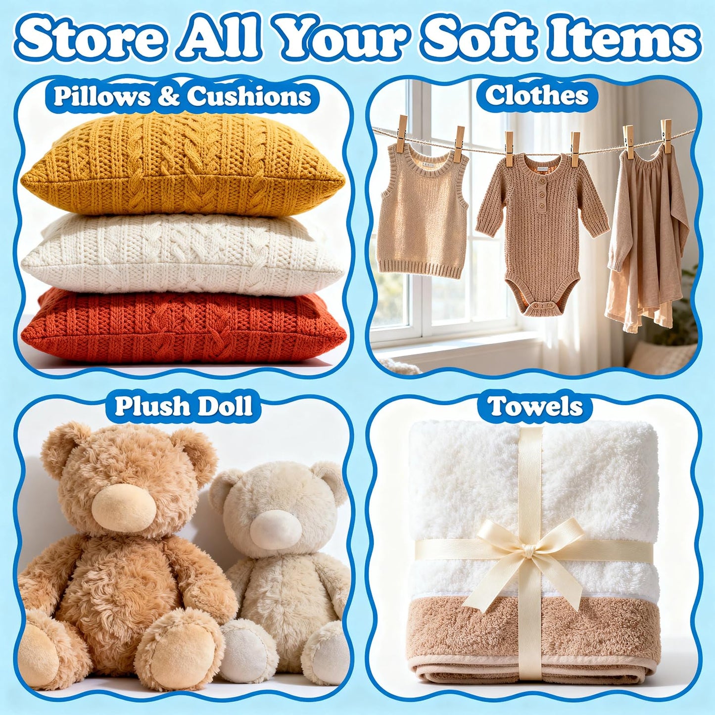 Extra Large Beanbag Chair Cover with Zipper, Clear Stuffed Animal Storage Bean Bag Chair Cover for Kids, PVC Bean Bag Chair Plush Toys Storage & Organizing