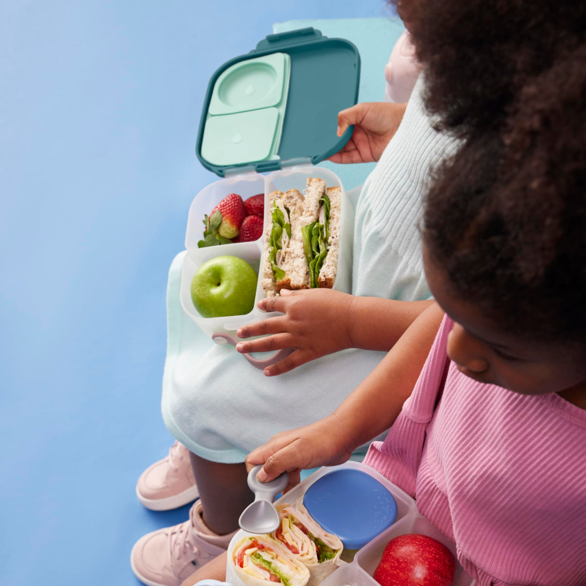 b.box Mini Lunch Box, Snack Containers for Kids, Lunch Box Kids, 4.25 Cup