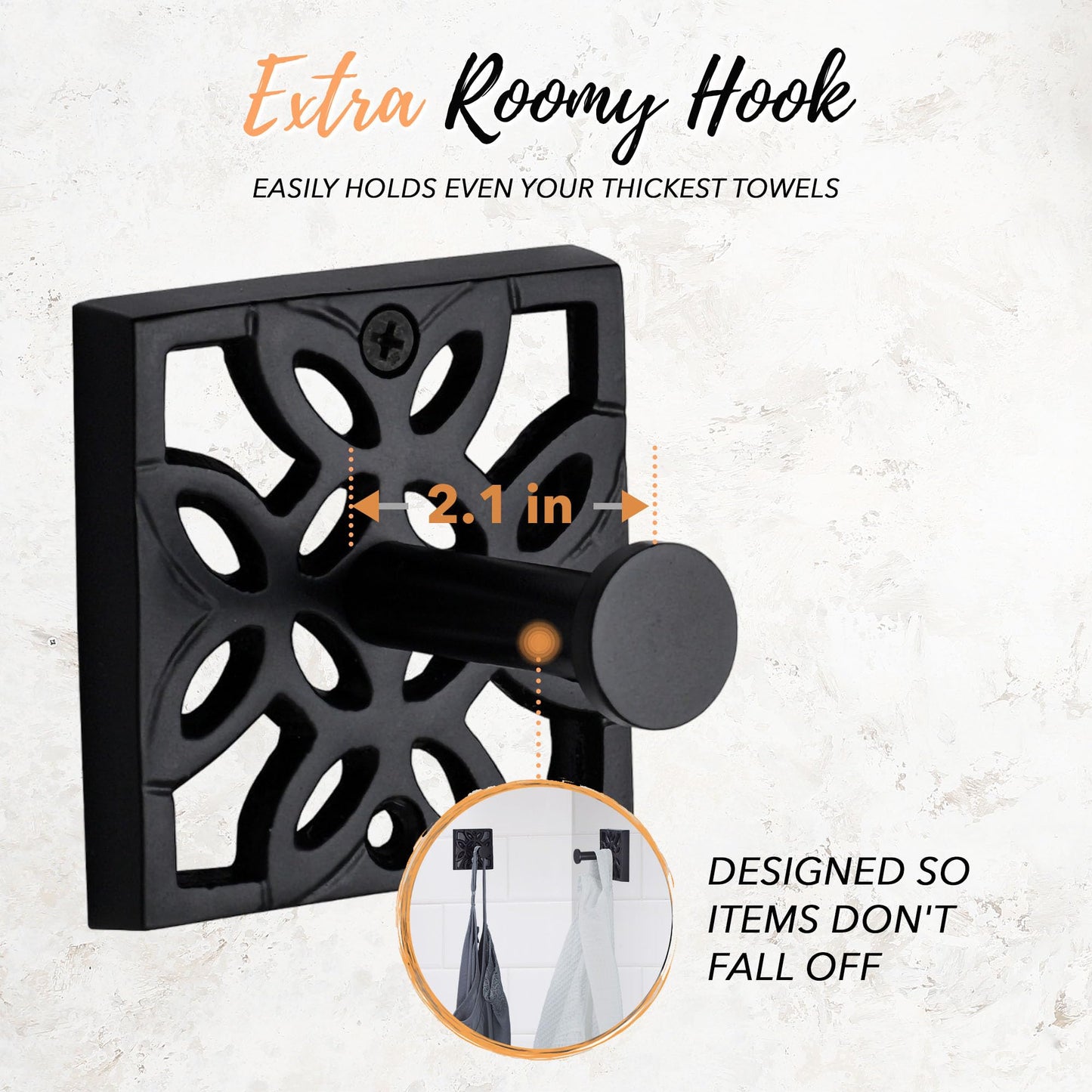 Autumn Alley 10 PC Matte Black Modern Farmhouse Bathroom Accessories Set – Complete Wall Mounted Hardware & Countertop Décor Bundle