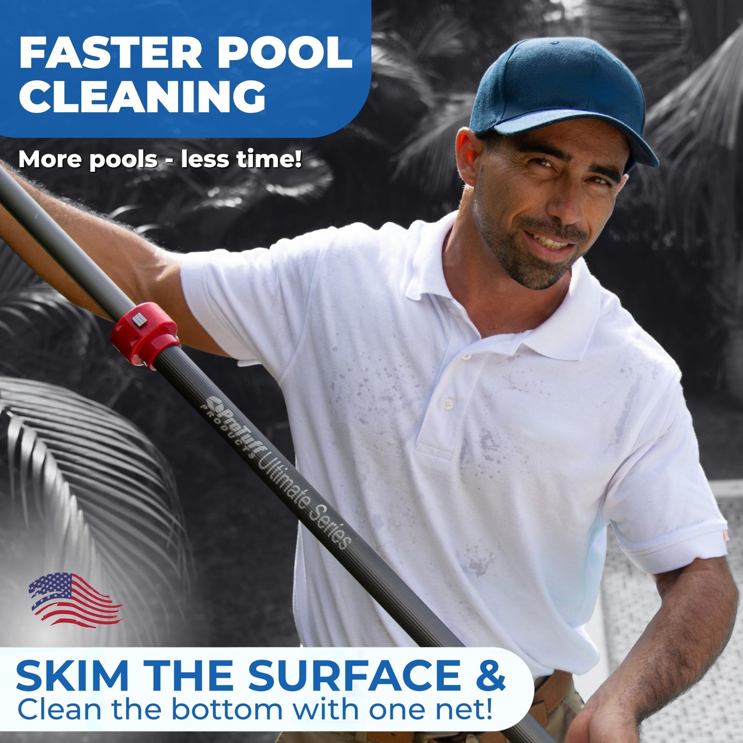 ProTuff 490 Promise 17.5in Pro Pool Silt Net, Fine Mesh, Cloudy Water