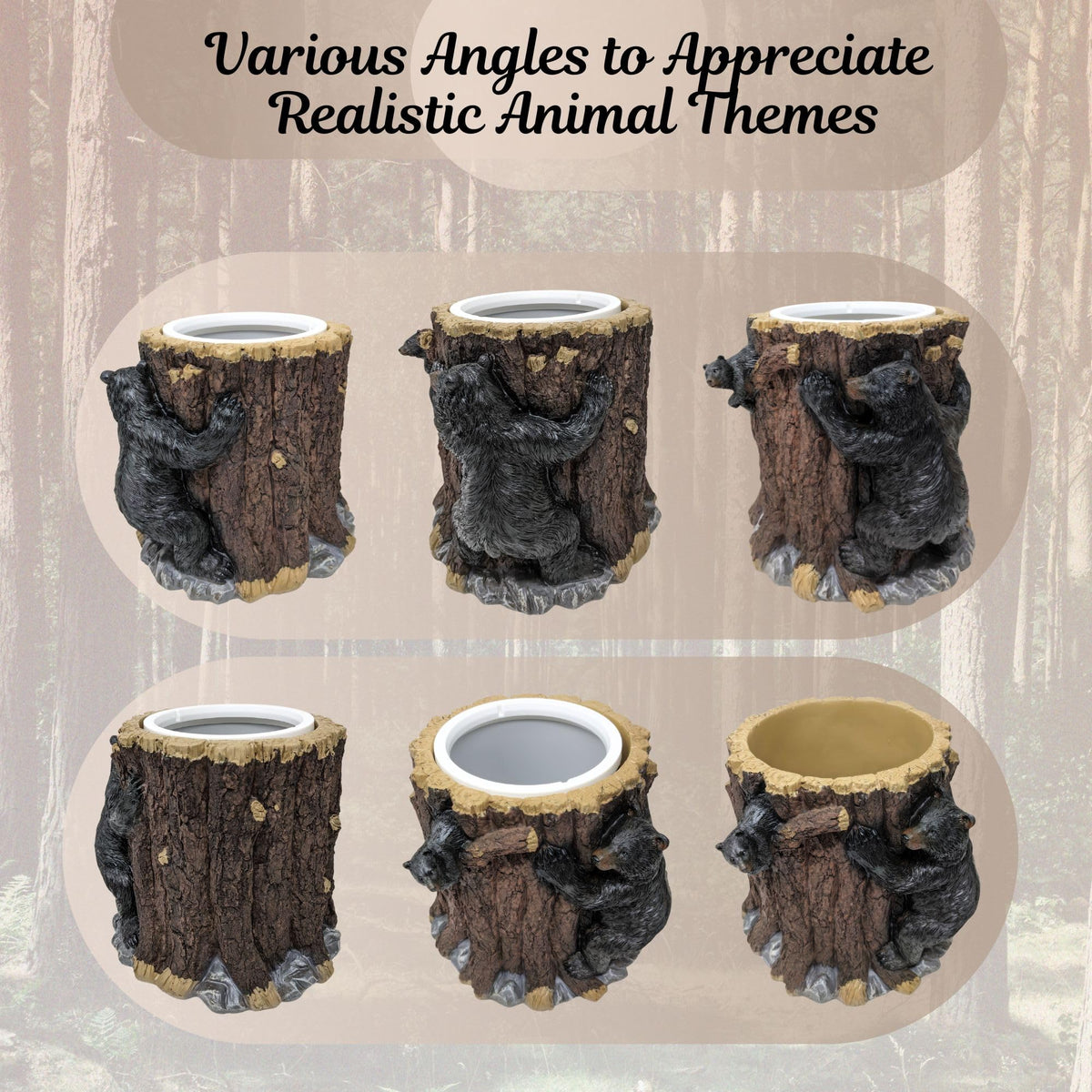 BestGiftEver Small Decorative Vanity Top Wastebasket