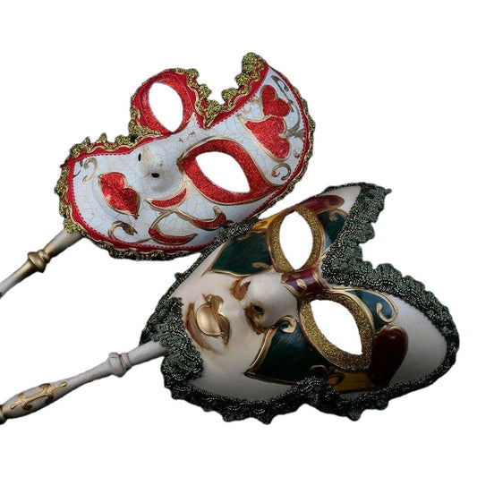 YU FENG 2 Pack Venetian Masquerade Mask, Adult Carnival Party Accessory