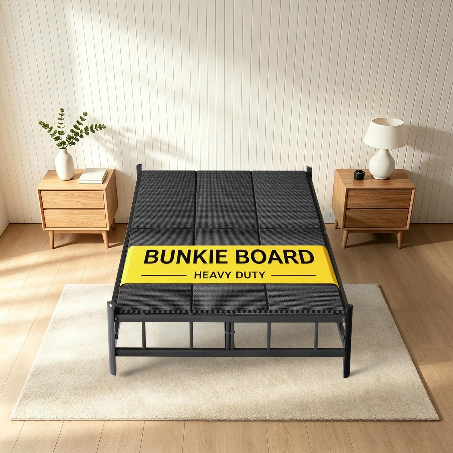 Imperius Breathable, Noise Minimizing, Moisture Resistant Bunkieboards,Large Double Bed 10mm Bunkie Board, Folding Spring Box, Light and Thin Bed,Full Size 54x75''