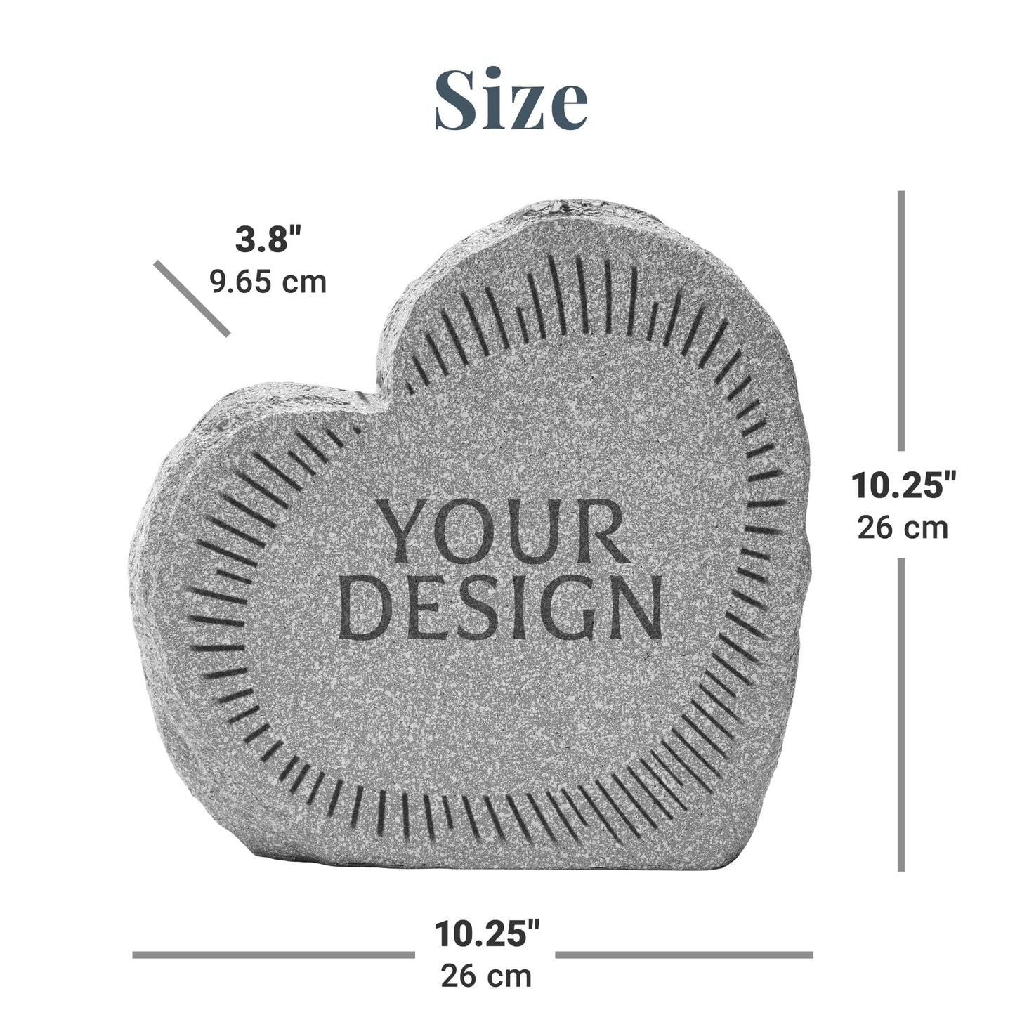 Let's Make Memories Personalized Memorial Garden Stone - Sympathy - Loss of Loved One - Condolences - Outdoor - Headstone - Durable Resin - Upright Garden Marker - Forever in Our Hearts