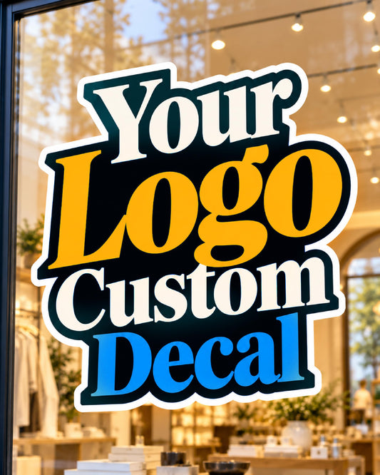 Personalized Window Decal, Custom Vinyl Stickers for Doors, Walls, Business