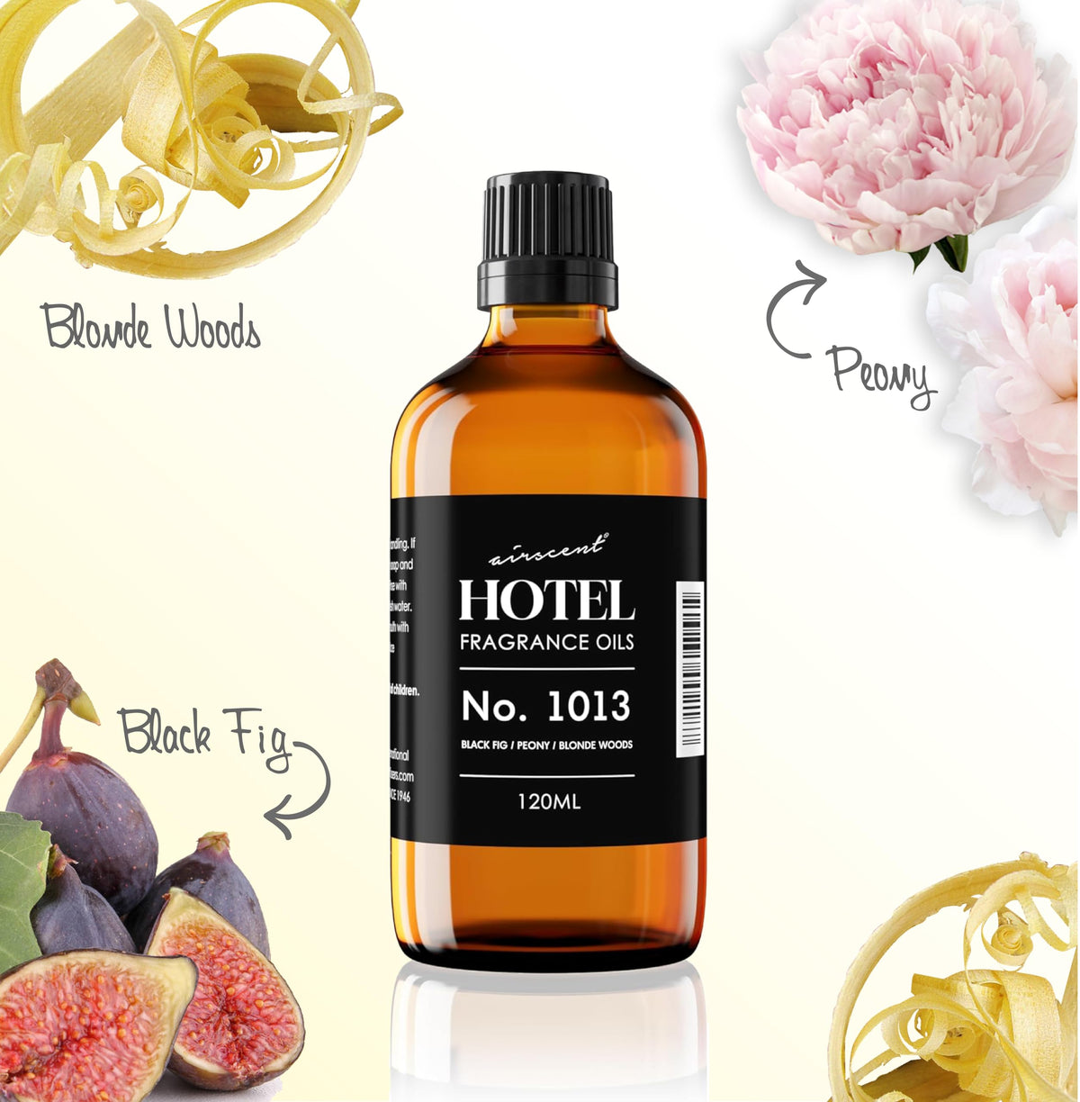 AirScent Hotel Diffuser Oil No. 1013 - Black Fig Peony Blonde Woods - 10 mL