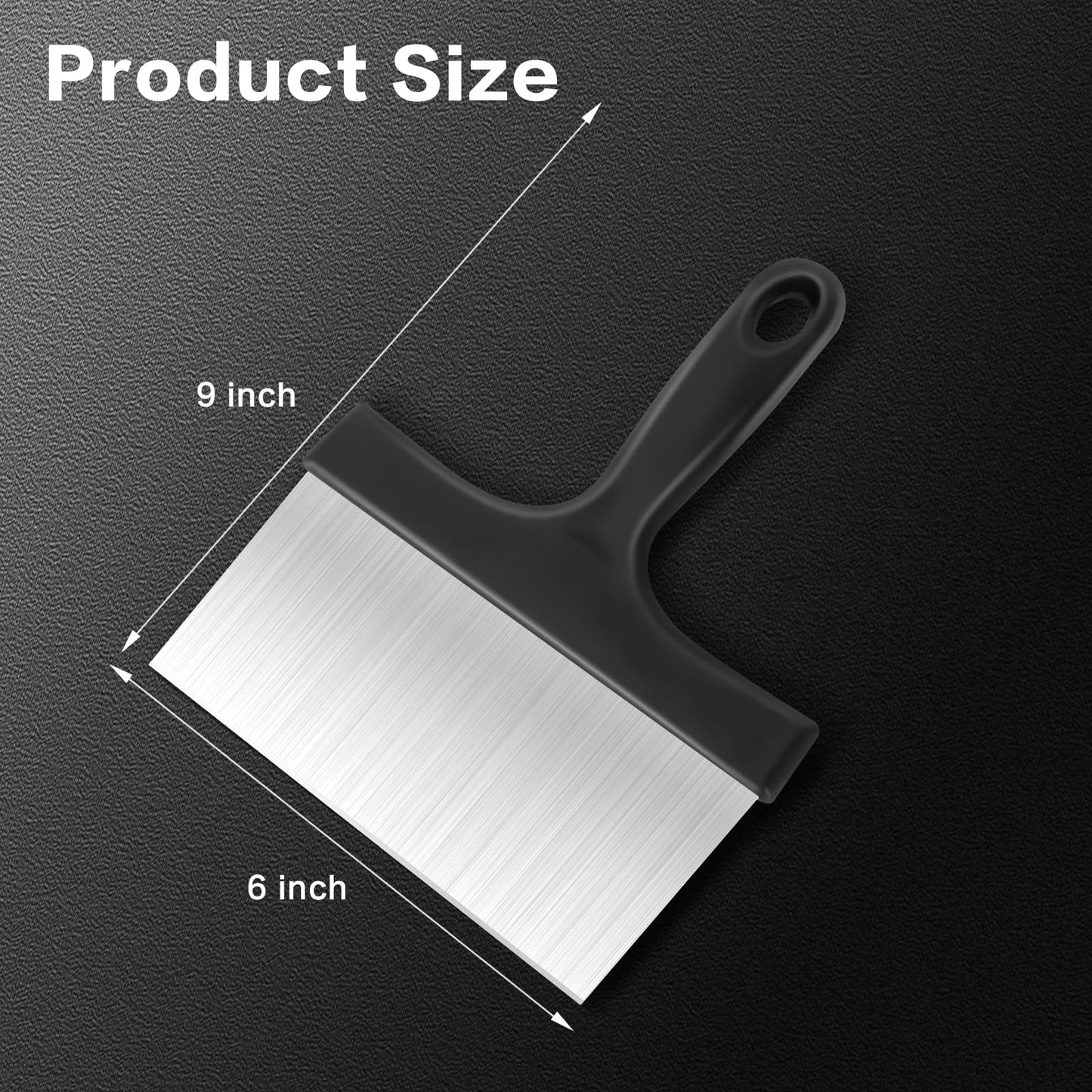 GuoluvSoo Heavy Duty Stainless Steel Grill Scraper, 3-in-1 Professional Griddle Scraper for Blackstone Grill Accessories with Comfort Grip Handle - for Flat Top Grill & Outdoor Barbecue Tools