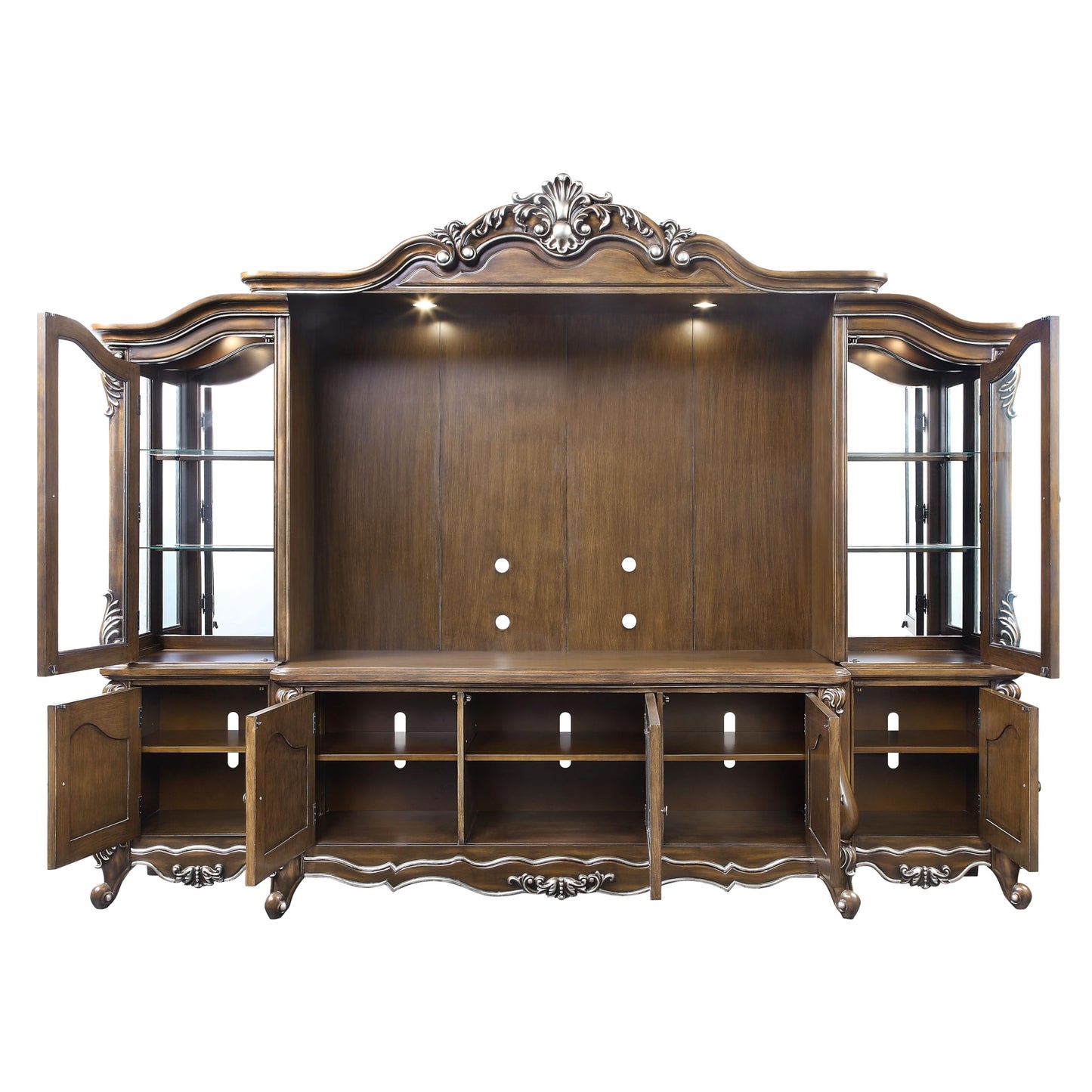 Antique Oak Entertainment Center