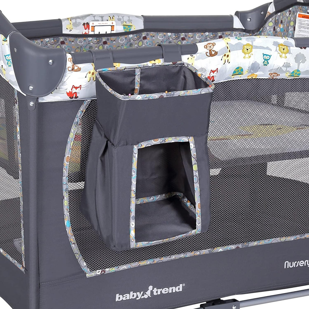 Baby Trend Nursery Center Playard with Bassinet & Diaper Stacker, Tanzania