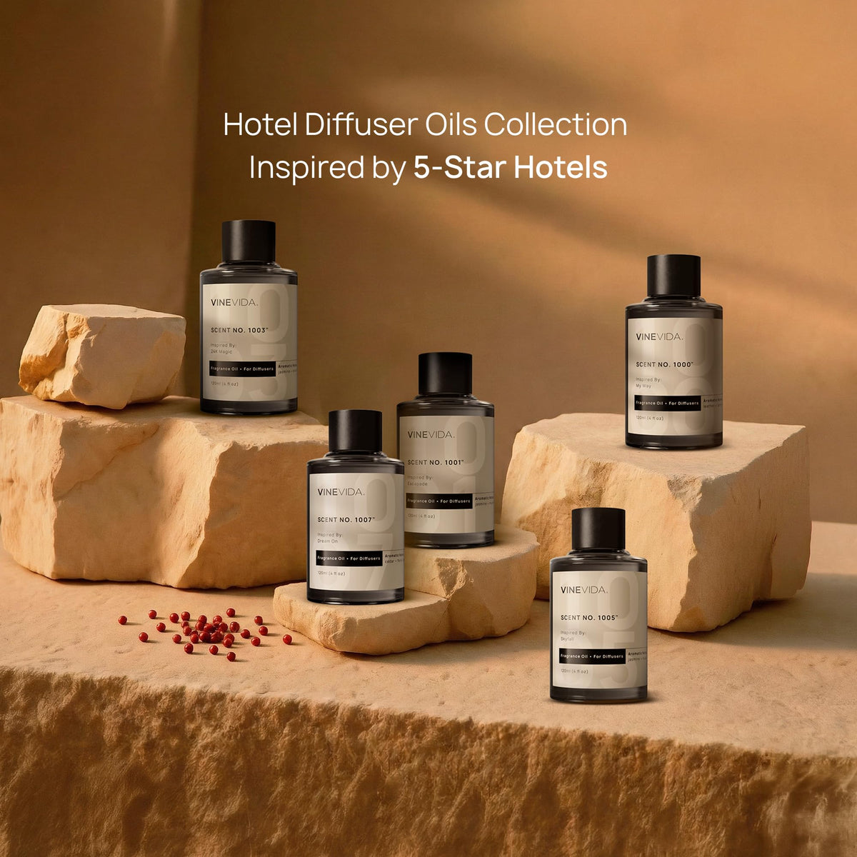 VINEVIDA (32oz) Hotel Fragrance Diffuser Oil - Hotel Scents for Home - Cold Air Diffuser Oil - Essential Oil - Scent Inspired by My Way