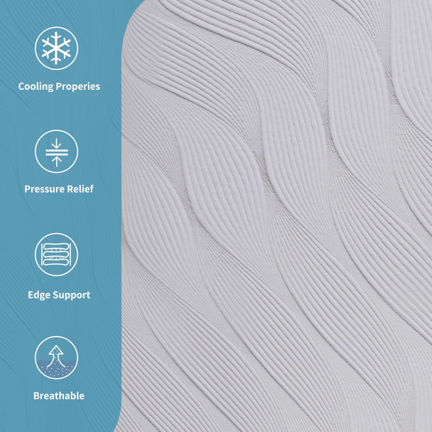 ESHINE Short King RV Mattress - 10" Hybrid RV Mattress, Shock-Absorbing and Pressure-Relieving, for RVs, Campers & Trailers