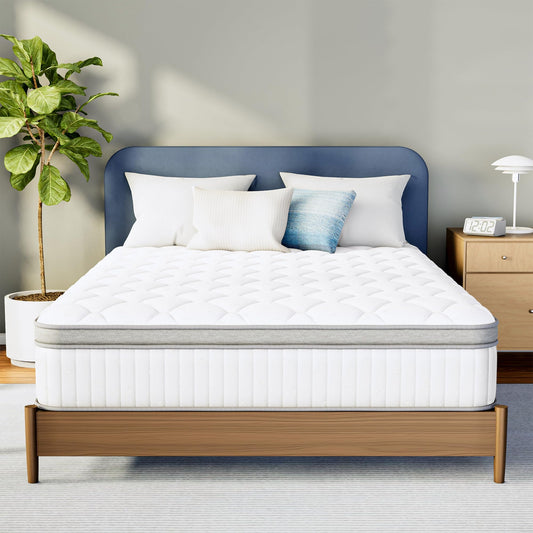 Neo Sleep Full Size Mattress, 10 Inch Hybrid Comfort & Supportive Mattress in a Box, Cooling Gel Memory Foam and Pocket Springs with Pressure Relief, CertiPUR-US Certified, Medium Feel