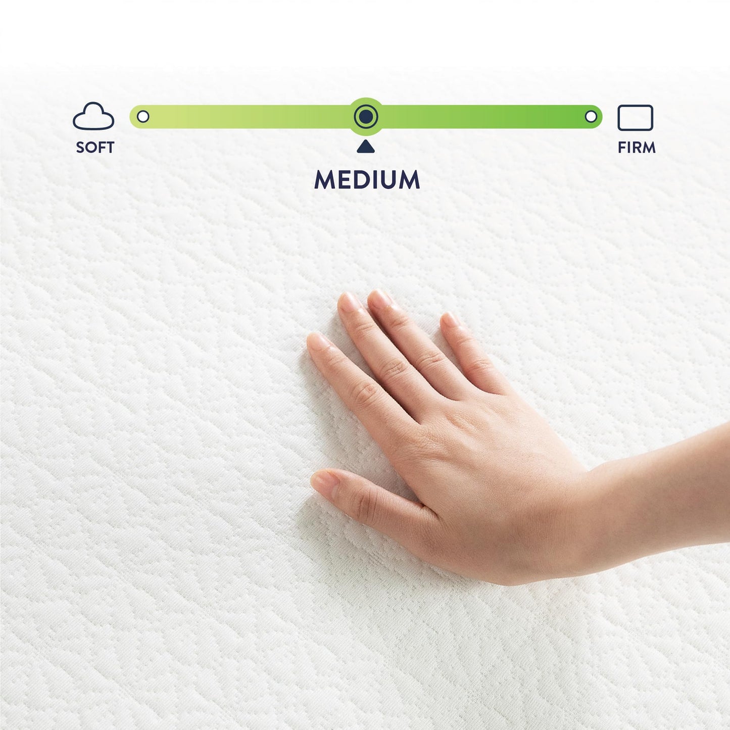 Best Price Mattress 8 inch Twin Mattress XL Long, Bed-In-A-Box, Green Tea Memory Foam,White