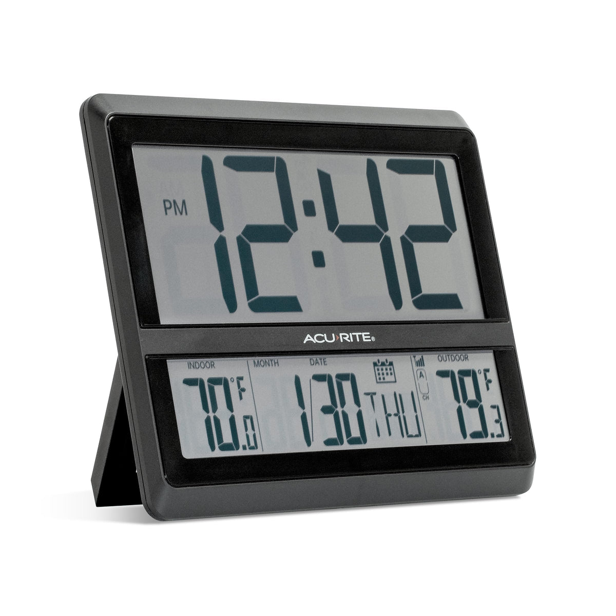AcuRite (75440L Large Wireless Atomic Clock with Temp and Auto DST Changes