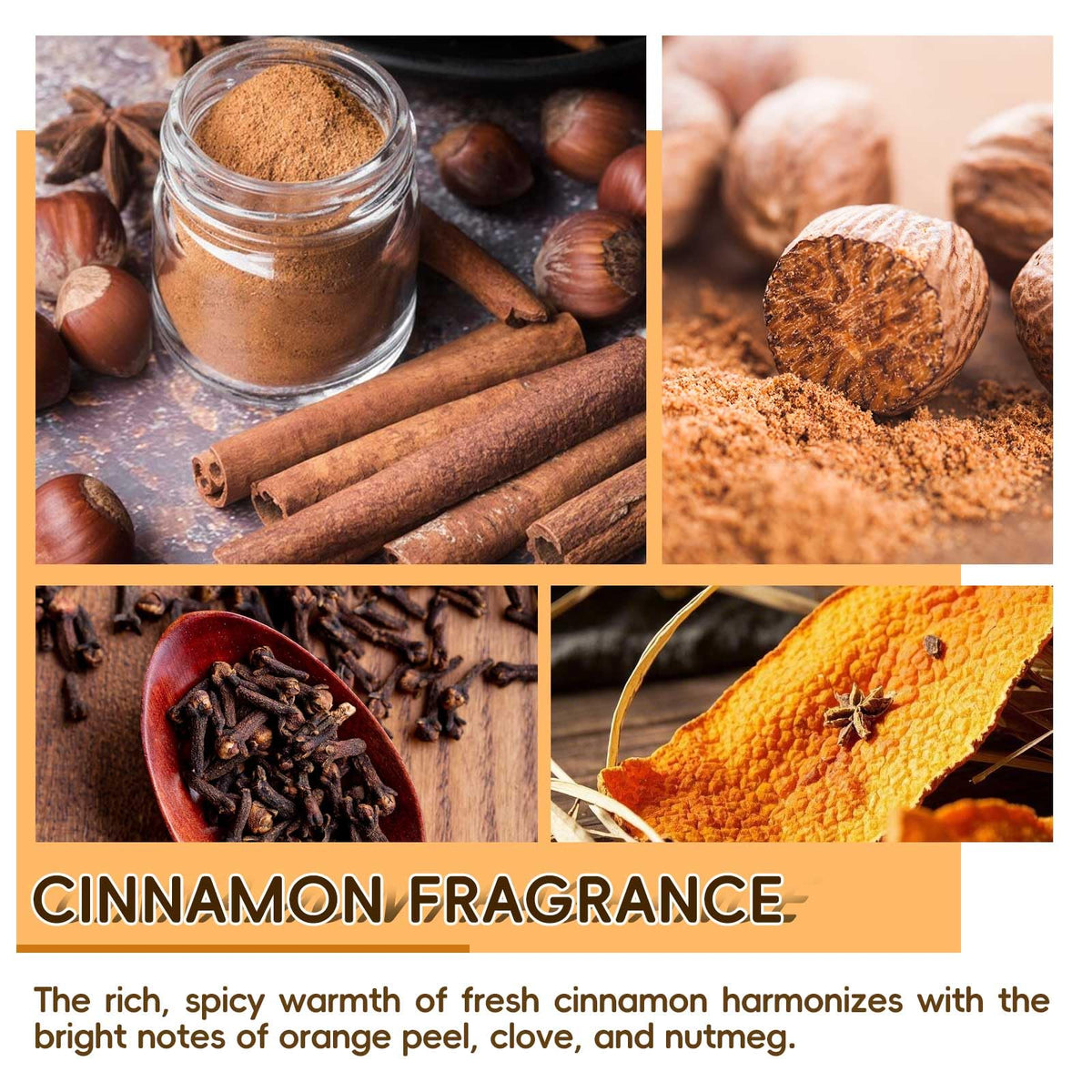 CabyGift Cinnamon Roll Candle – Cinnamon Scented Fall Candles