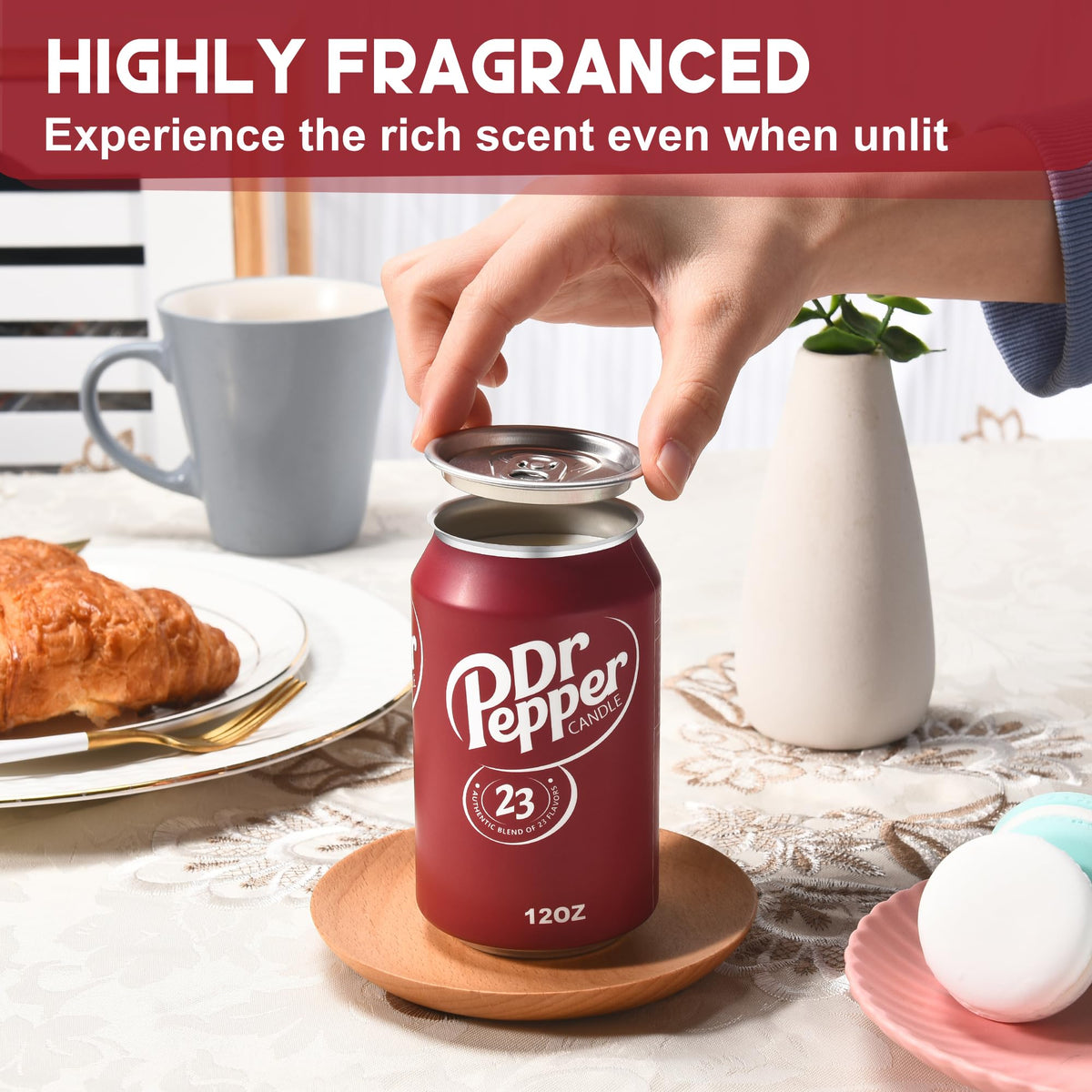 Doctor Pepper Candle - Smells Like the Real Soda - Soy Funny Candles Gift