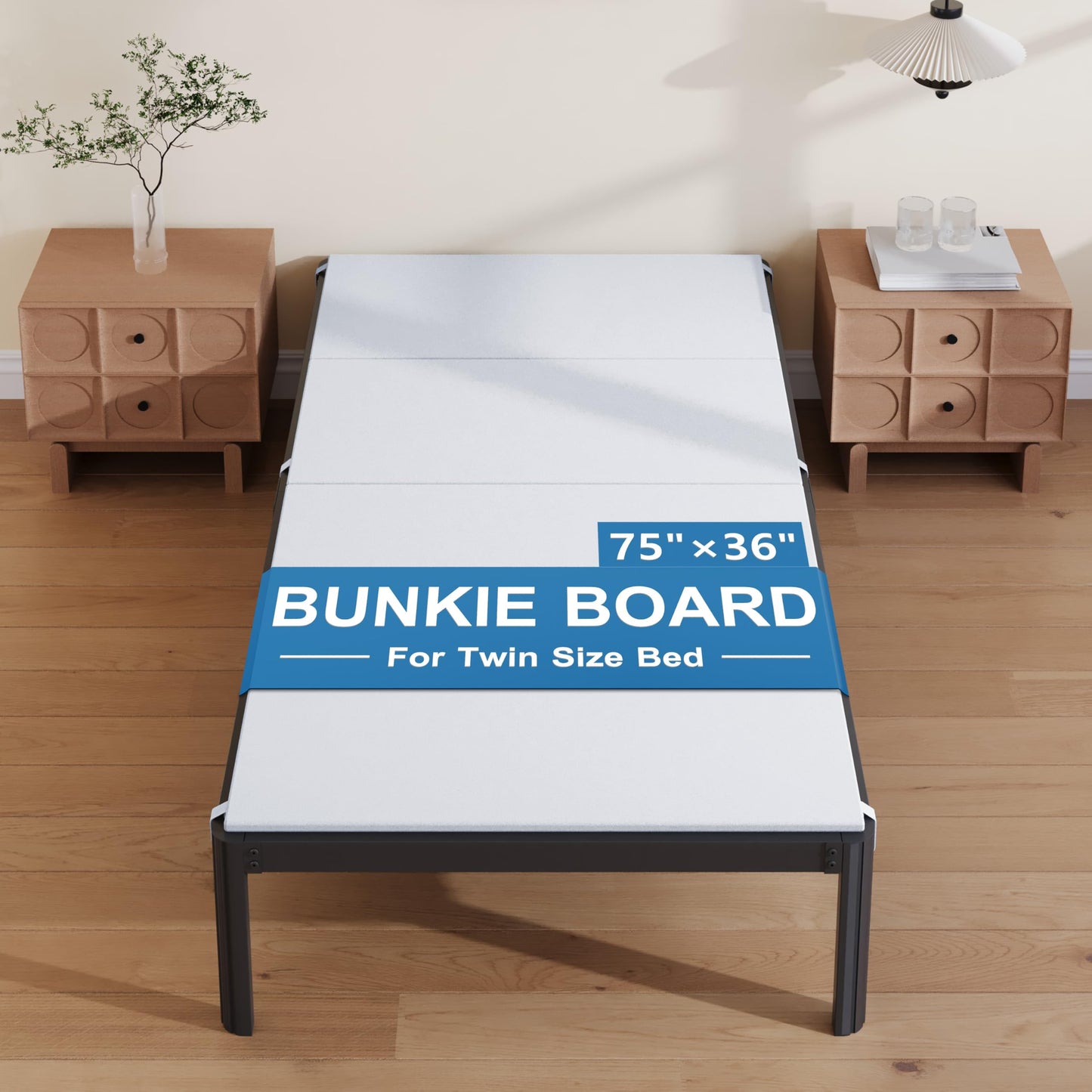 Yicensen Twin Bunkie Board, High Density Bunkie Board Twin, White
