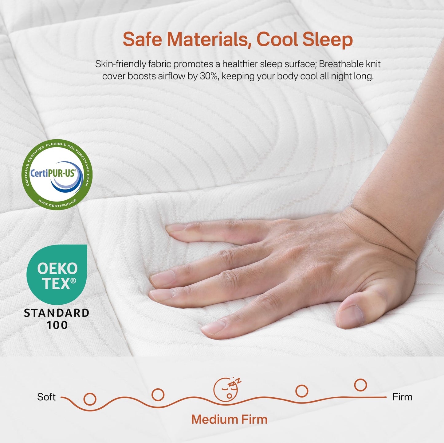 California King Mattress, 14 Inch Luxury Hybrid Cal King Mattress in a Box, Cooling Gel Memory Foam & Pocket Springs, Pressure Relief, Medium Firm, Edge Support, Fiberglass-Free, 365-Night Trial