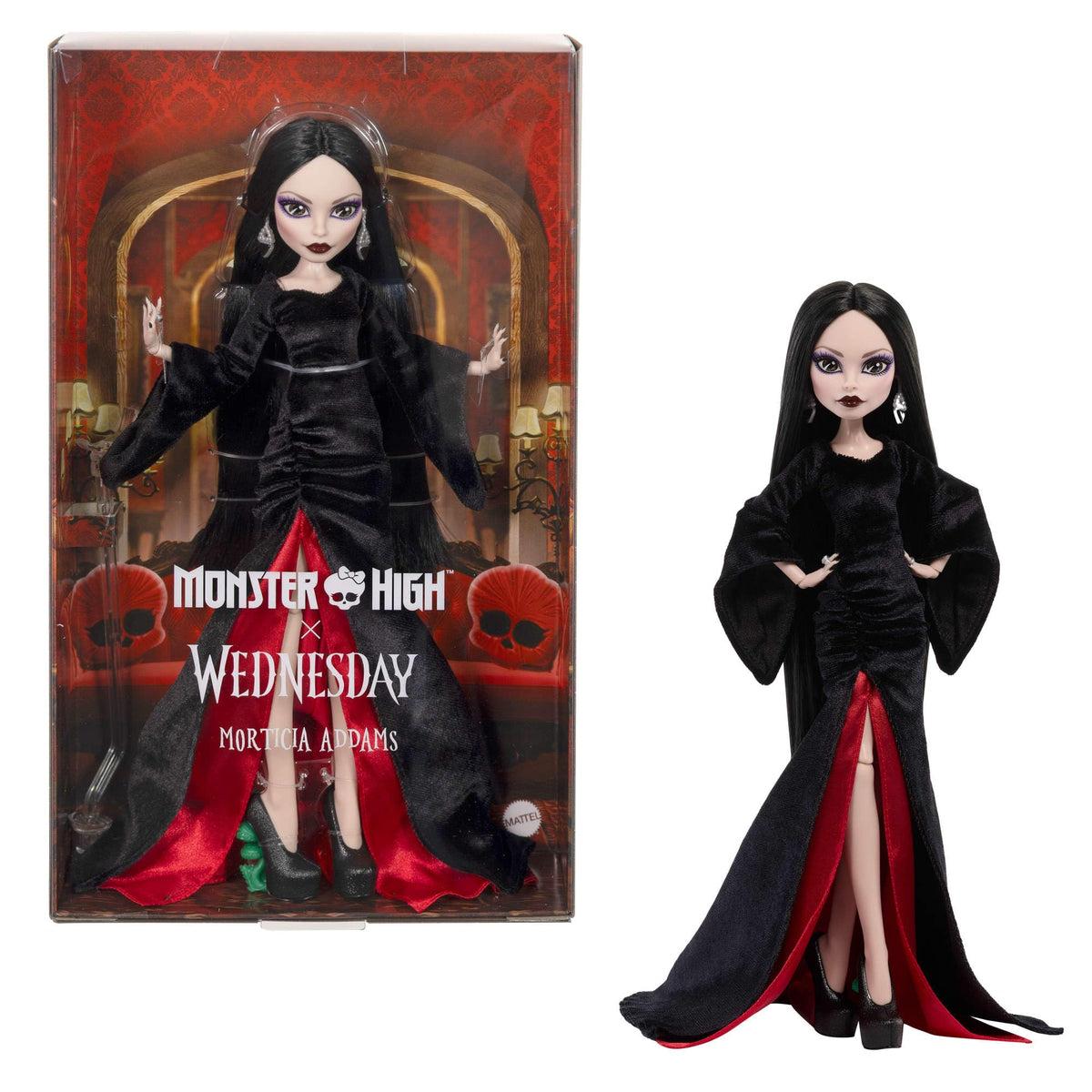 Monster High x Wednesday Morticia Addams Doll