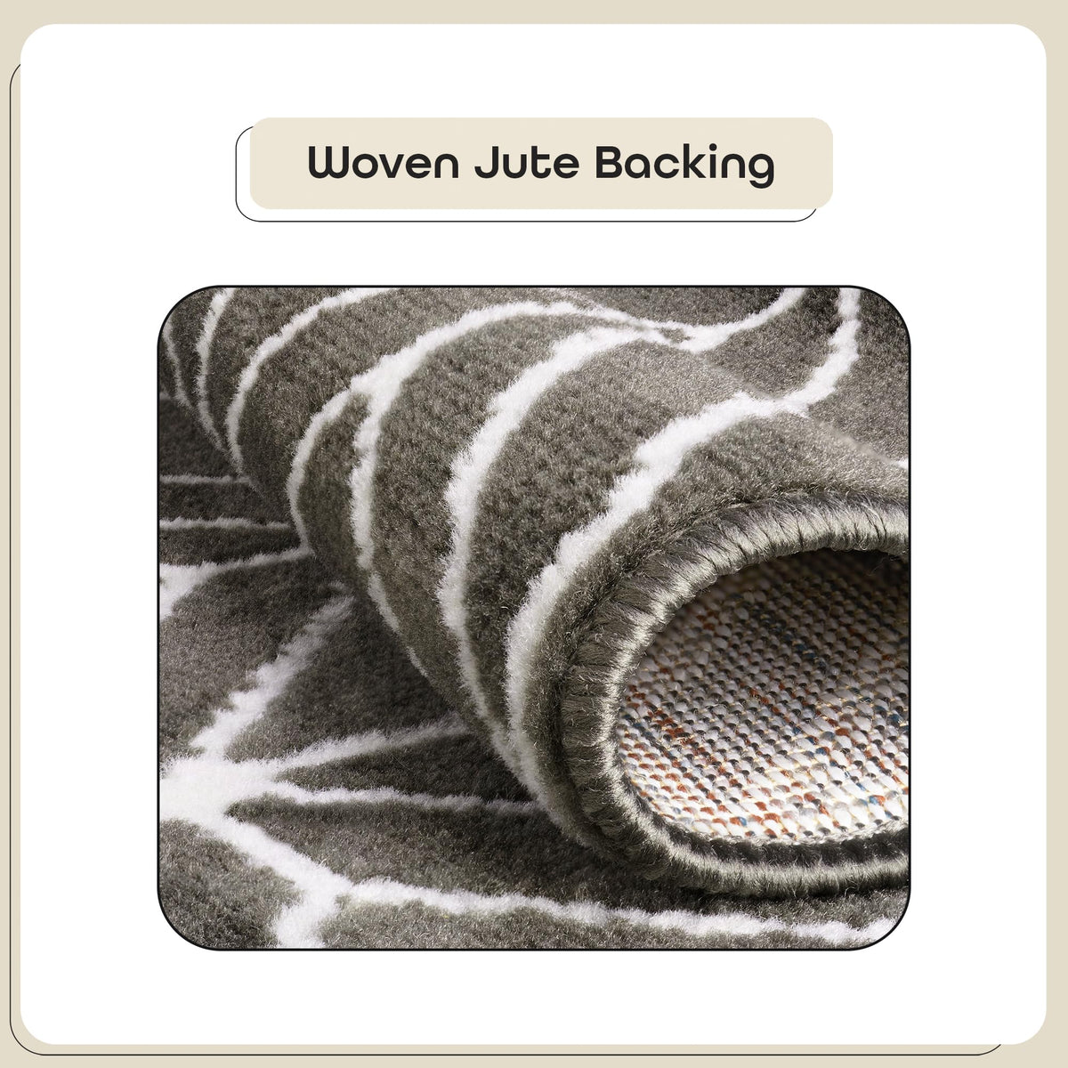 ACHIM 3-Piece Indoor Area Rug Set, Décor, Zara Grey, Non-Slip