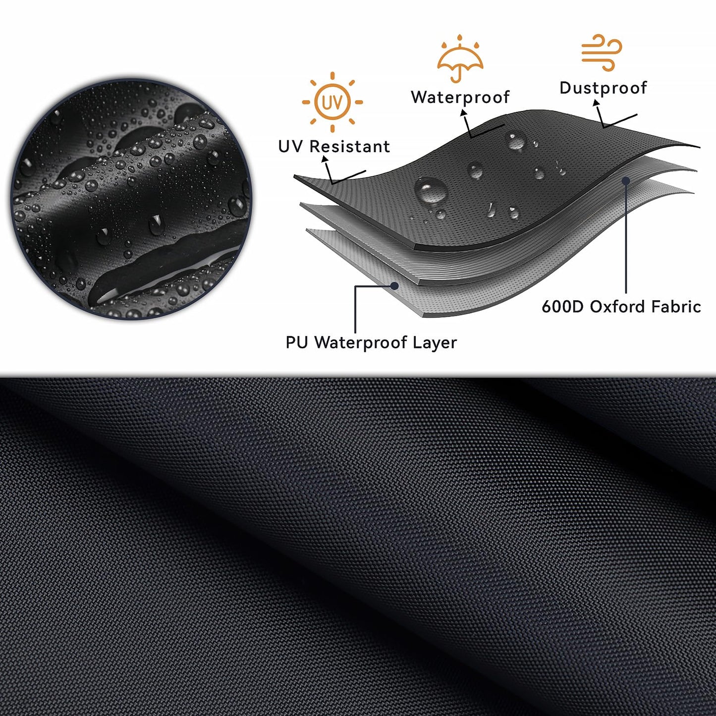 Loenel Outdoor Loveseat Cover, 2-Person Waterproof Patio Glider Covers for Outdoor Furniture Glider Bench Cover Patio Loveseat Cover Swing Sofa Furniture Covers - 48" L X 28" W X 35" H