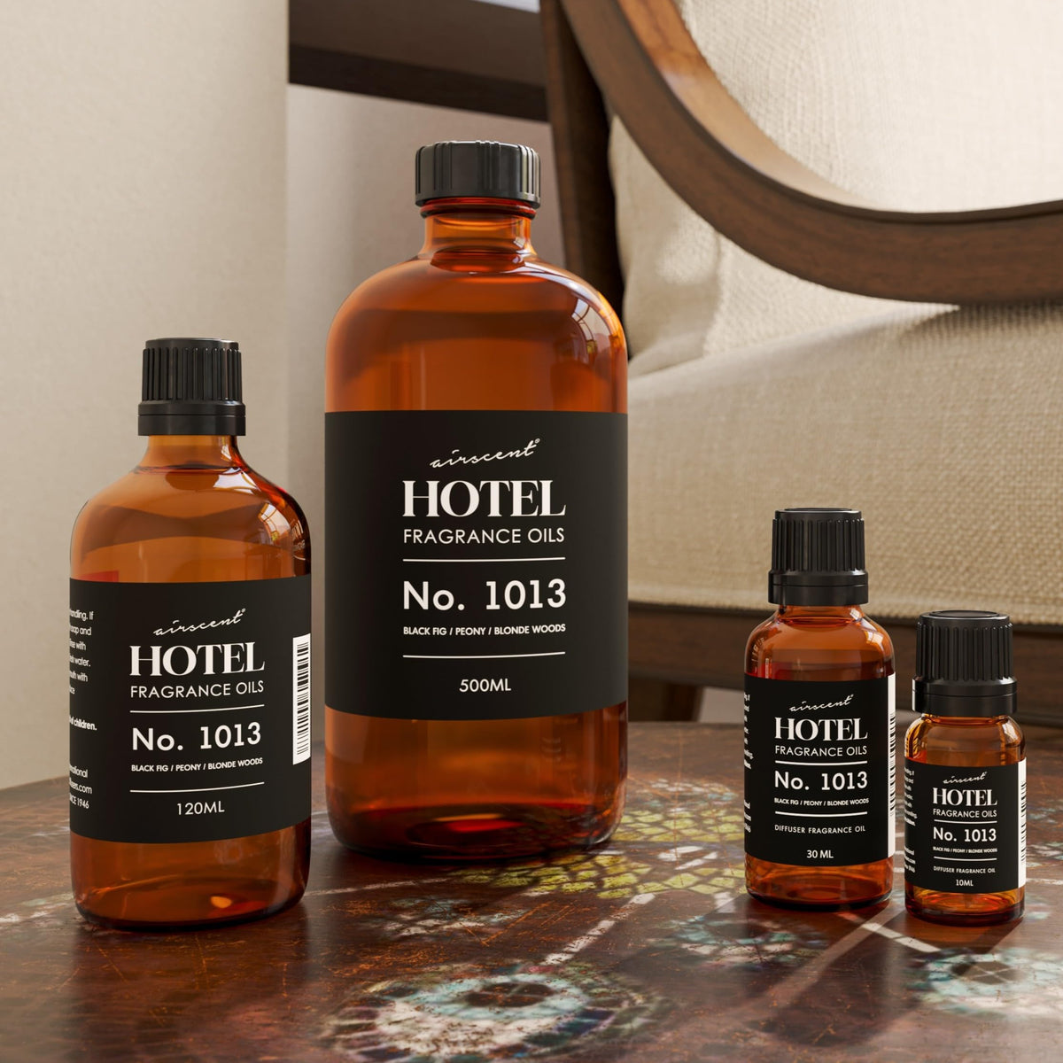 AirScent Hotel Diffuser Oil No. 1013 - Black Fig Peony Blonde Woods - 10 mL