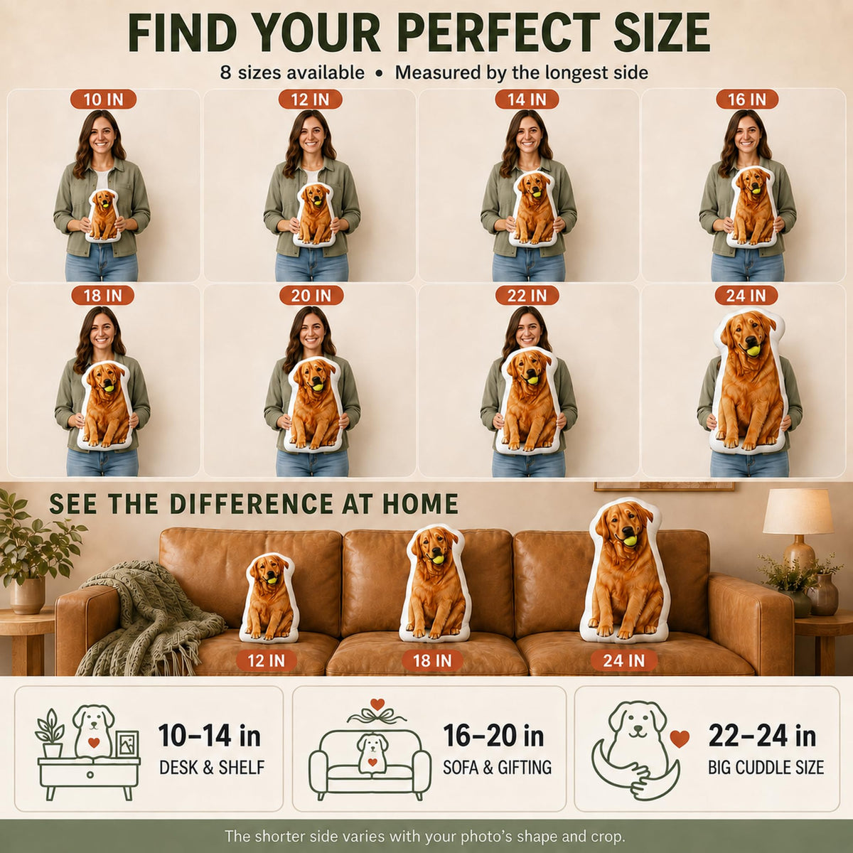 Veyra Hearth Custom Pillow with Picture, Face Pillow for Dog Cat Pet Lovers