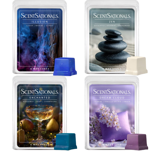 ScentSationals Moodscapes Tranquility - Scented Wax Melts Variety Pack