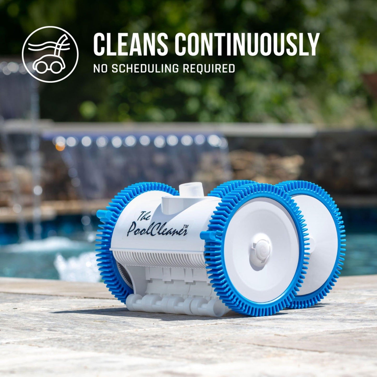 Hayward Pool Vacuum for Inground Pools Poolvergnuegen Suction Pool Cleaner (4 Wheel) Automatic Vacuum for In-Ground Pools up to 20 x 40 ft
