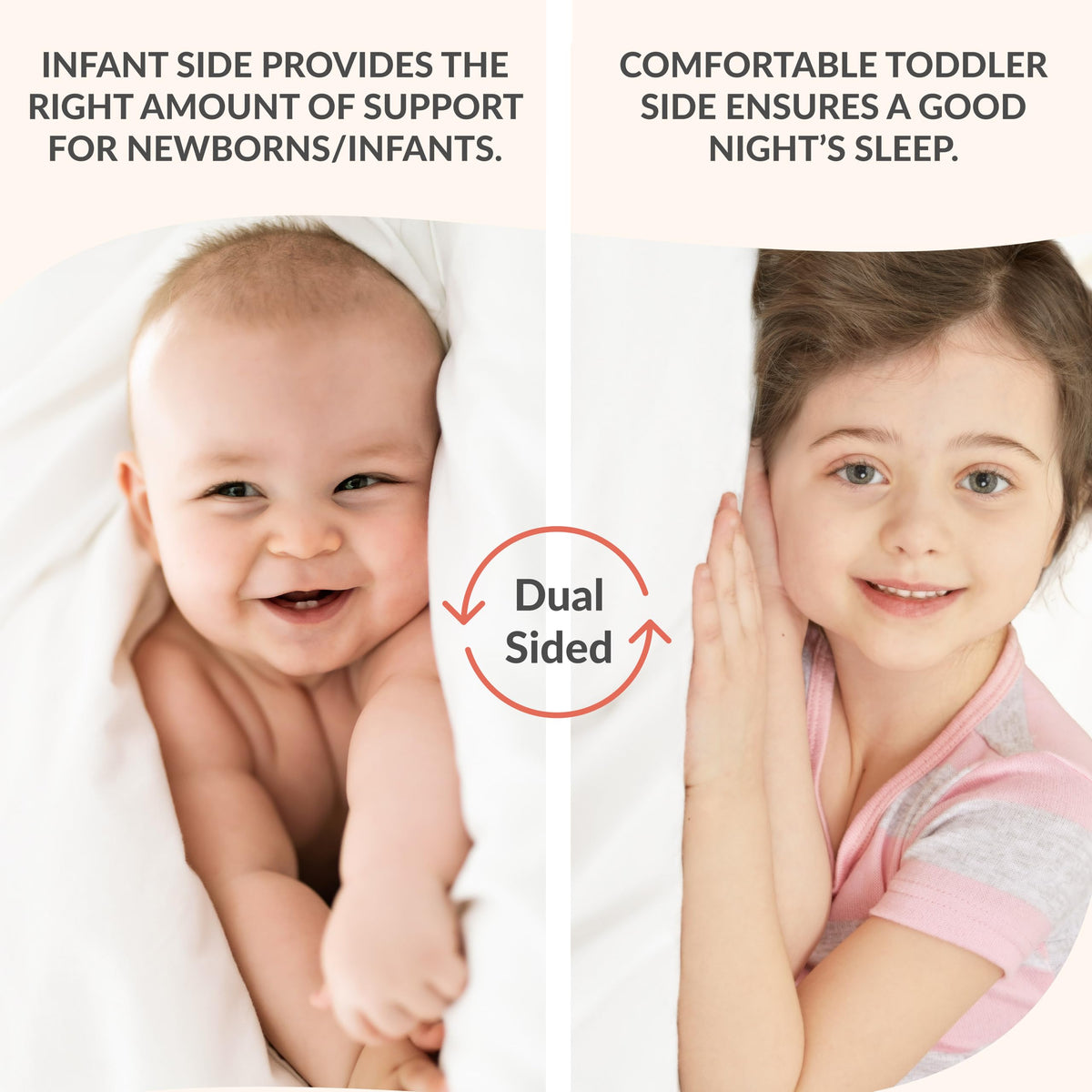 Dream On Me 2-in-1 Serene Snooze Baby Crib Mattress, GREENGUARD Gold