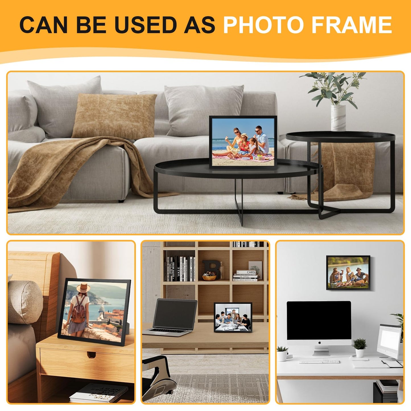 YixangDD 10 Pack Certificate Frames 8.5 x 11, College Diploma Frame with Clear Plexiglass, Black Degree Document Frame for Wall and Tabletop Display