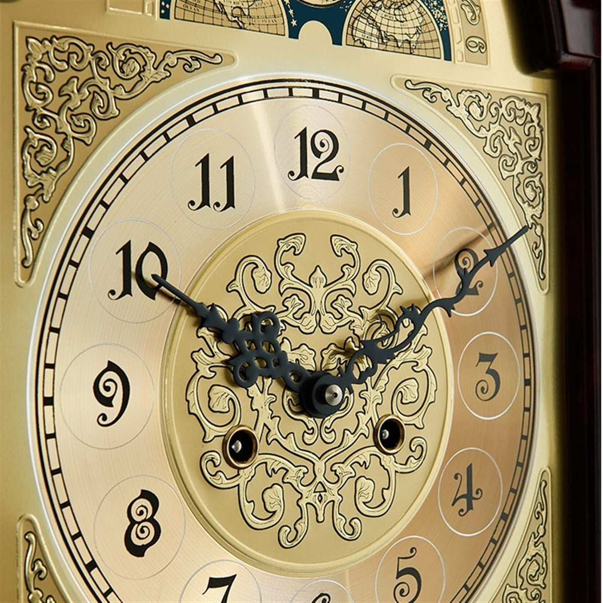 Grandfather Clock, Solid Wood Classical Vertical Clock, Vertical Clock, Chinese Style Floor Clock, European Style Living Room Pendulum Clock, Timekeeping Mechanical Clock Home & Office Decor